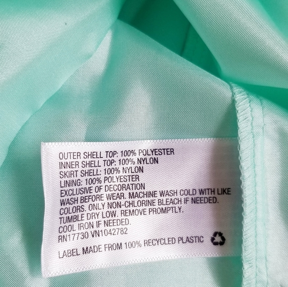 NEW Cat & Jack Mint Green Girl's Dress Empire Waist Rosette Dress Size 2T Nwot - Picture 7 of 7